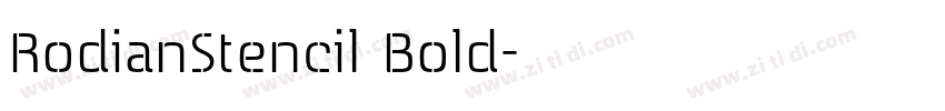 RodianStencil Bold字体转换